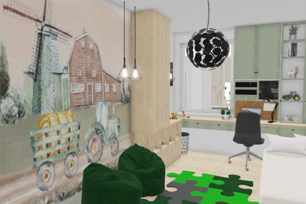 Projekt wnętrza pokoju dla dziecka Grudziądz